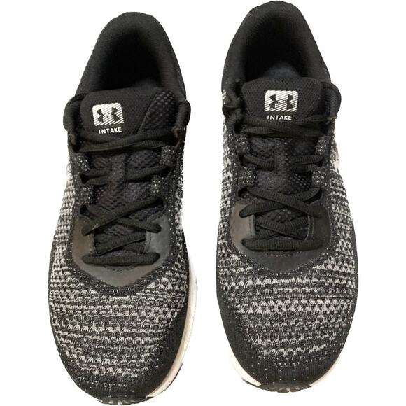UNDER ARMOUR Men's HOVR Intake 6 Running Shoe, Black & White Size 11 - Picture 6 of 15